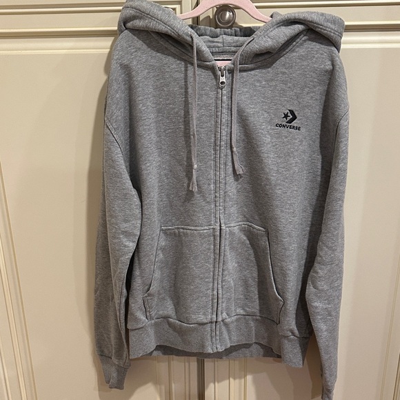 Converse Heather Gray Hoodie - Picture 1 of 7